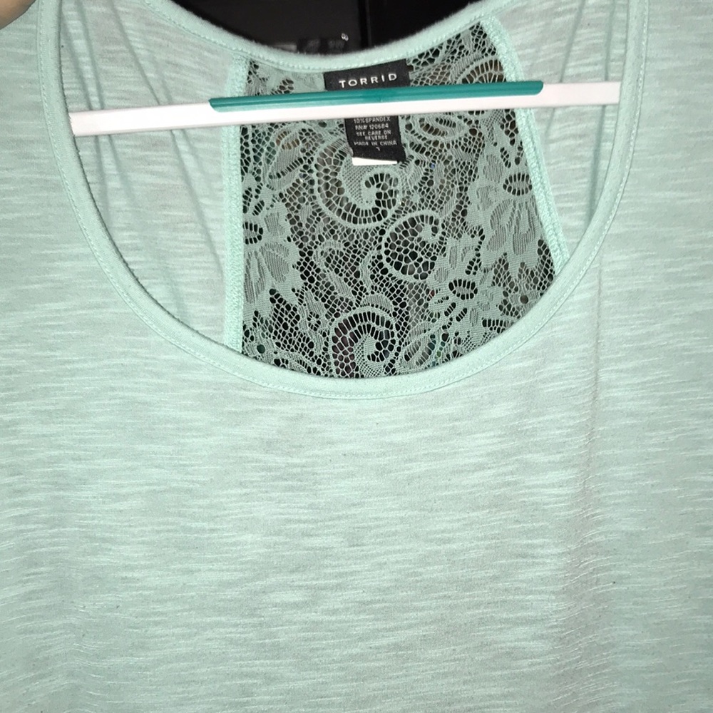 Torrid Size 2 Light Teal Shirt